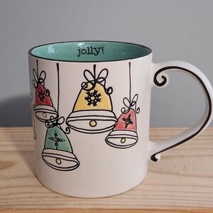 Spectrum Designz Christmas Holiday Jolly Bell Design Ceramic Mug